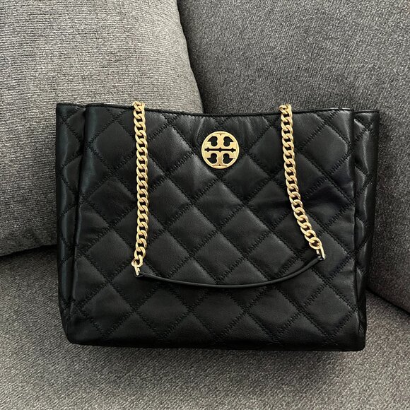 NWT Tory Burch style 137411 Willa Tote Bag Black - Picture 1 of 10